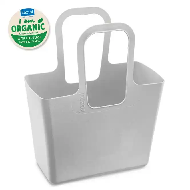 Gratis Retour Koziol Tasche Boodschappentas Dames Heren Organic Grey XL