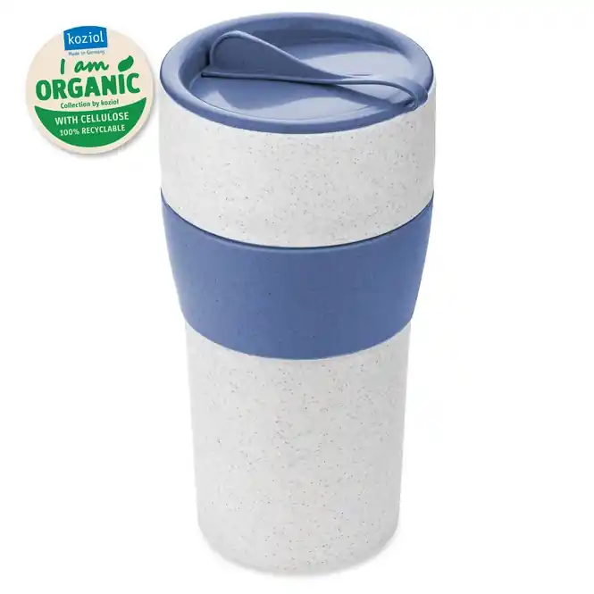 Actieprijs Koziol Aroma To Go Thermosbeker Organic Blue XL Met Deksel 700 ml