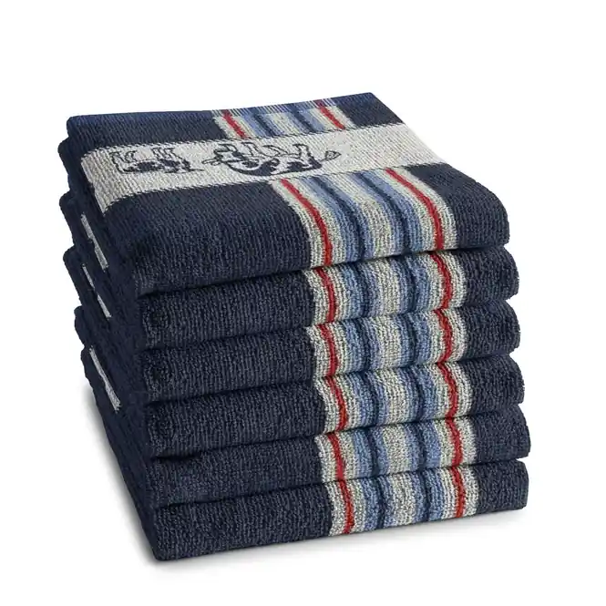 Veilige Betaling DDDDD Friesian Keukendoek Blue (set van 6)