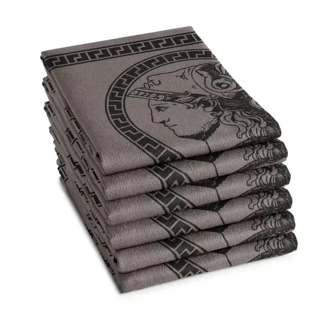 DDDDD Minerva Theedoek Grey (6-delig) Snelle Levering