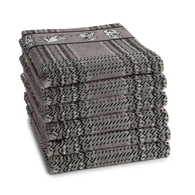 Lage Prijs DDDDD Baloe Keukendoek Grey (6-delig)