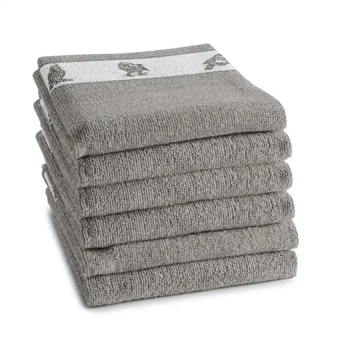 Favoriet DDDDD Sparrow Keukendoek Grey (set van 6)