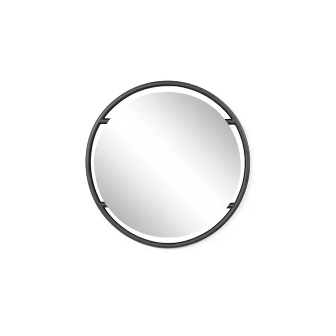 Bestel Nu Spinder Design spiegel Orbis S - Zwart - Ø 60