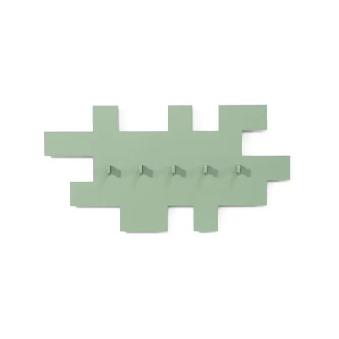 Dagaanbieding Spinder Design kapstok Tetromino - Dusty Green - 5 haken