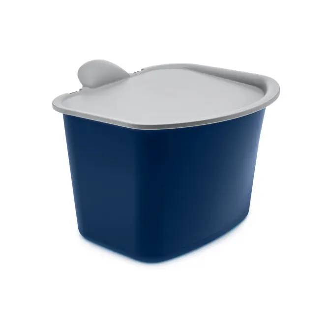 Actieprijs Koziol Bibo Prullenbak Deep Velvet Blue-Cool Grey