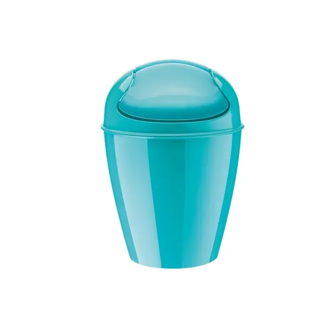 Nieuw Koziol Del Prullenbak Solid Turquoise XXS 0,9L