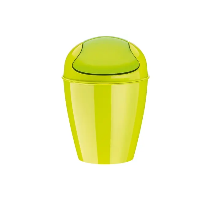 Speciale Aanbieding Koziol Del Prullenbak Solid Mustard Green XXS 0,9L