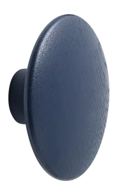 Muuto Dots Wood Haakje Midnight Blue 13 cm Uitverkoop