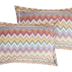 Direct Beschikbaar Missoni Andres Kussensloop Orange Multicolor Katoen (Set van 2)