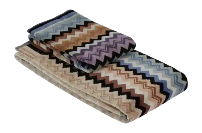 Rechtstreeks Van De Fabrikant Missoni Adam Badlaken Black Multicolor (100 x 150 cm) Set van één