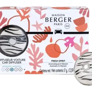 Gecertificeerd Maison Berger Estival Autoparfum Startset + Navulling Fresh Spirit