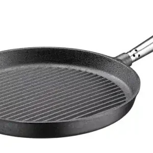 Skeppshult Gietijzer Grillpan RVS Handgreep 28 cm Gereduceerde Prijs