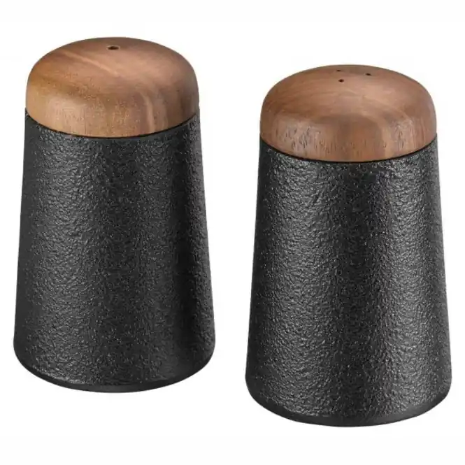 Must-Have Skeppshult Walnut Peper- en zoutstel Gietijzer 8 cm