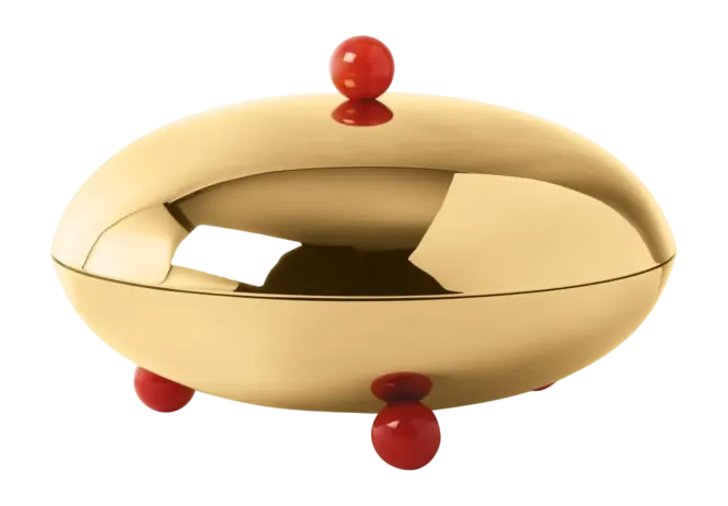 Sambonet Penelope Decoratie Schaal Gold Base Coral Resin 26 cm Aanbieding