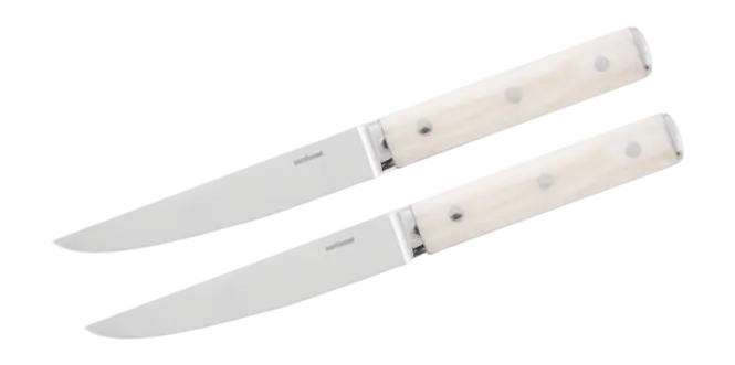 Korting Sambonet Sirloin Steakmes Steel Ivory (Set van 2)