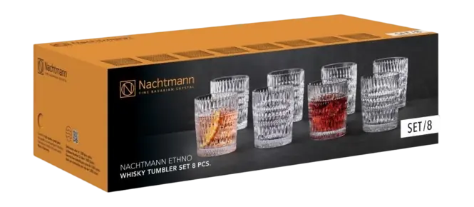Nachtmann Ethno Whiskyglazen Voordeelset 294 ml (8-delig) Nieuw