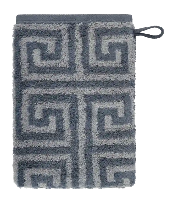 Cawö Noblesse Elegance Allover Washandje Night Blue (Set van 6) Premium