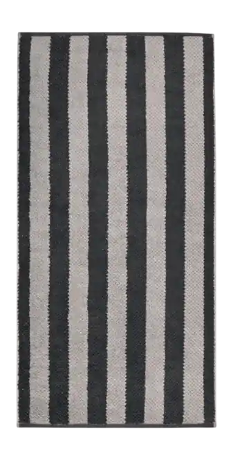Cawö Pure Stripes Handdoek Basalt (Set van 3) Tijdelijk Beschikbaar