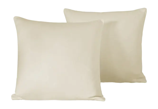 De Witte Lietaer Olivia Sierkussenhoes Sand 40 x 40 cm (Set van 2) Direct Beschikbaar