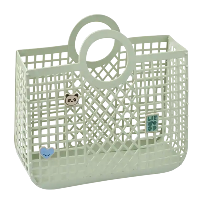 Liewood Bloom Basket Mandtas Light Peppermint With Charms Tijdelijk Beschikbaar
