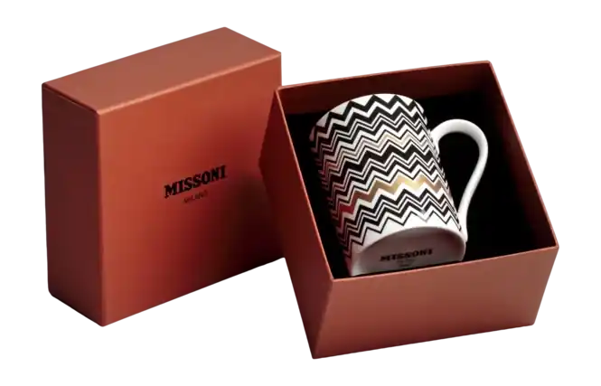 Missoni Zig Zag Gold Mok Luxury Gift Box 370 ml Gratis Retour